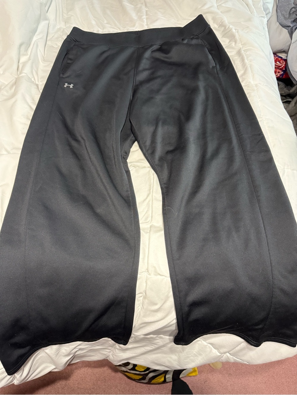 Under Armour Black Wide-Leg Athletic Pants